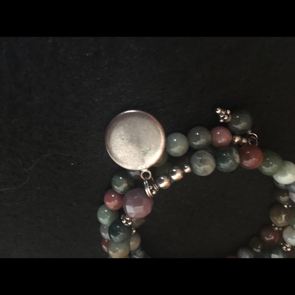 Rosary Wrap Bracelet with Cross and Angel/Cherub - Picture 7 of 7